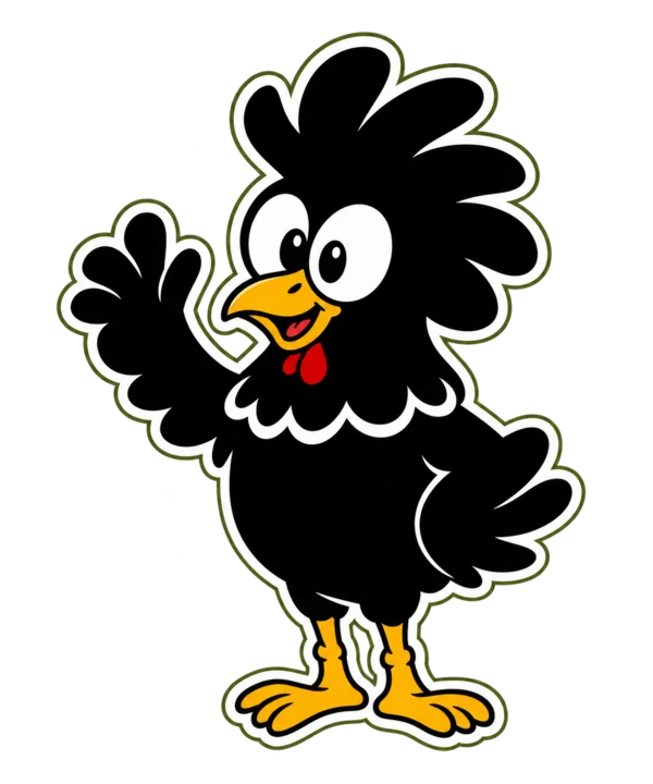 Albury Wholesale Chickens mascot illustration