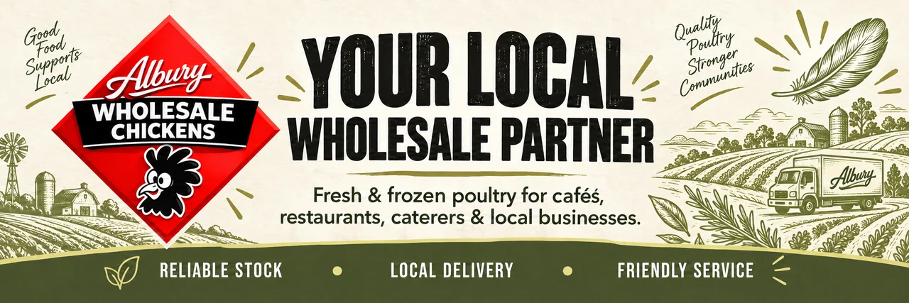 Albury Wholesale Chickens new social banner